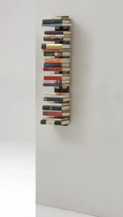 Libreria sospesa a muro in legno Zia Ortensia