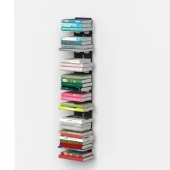 Libreria sospesa a muro in legno Zia Ortensia