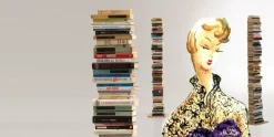 Libreria sospesa a muro in legno Zia Ortensia