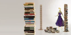 Libreria sospesa a muro in legno Zia Ortensia