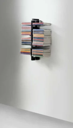 Libreria sospesa a parete in legno Zia Bice