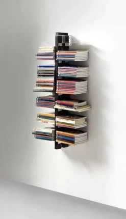 Libreria sospesa a parete in legno Zia Bice