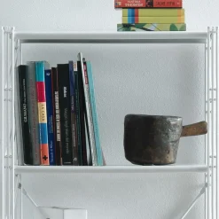 Libreria verticale da soggiorno in acciaio Melker 154