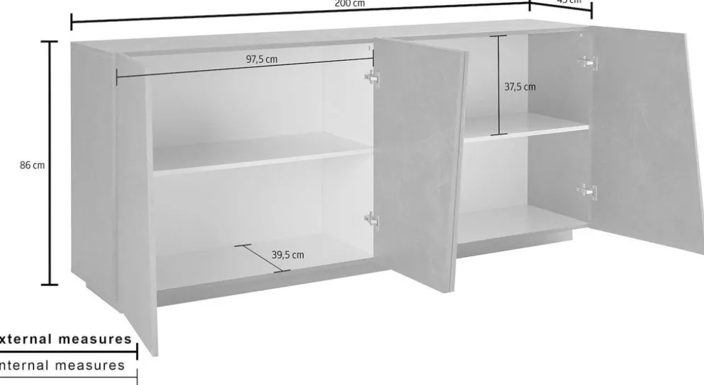 Madia design Annabel 200 White