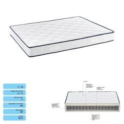 Materasso una piazza e mezza a Molle 110x210