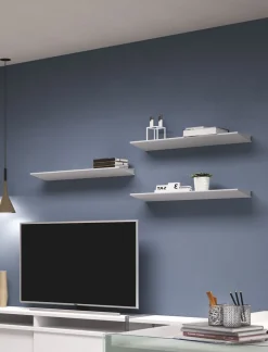 Mensola design moderno Wing in acciaio 60 cm o 90 cm