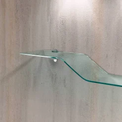 Mensola in vetro curvato Boa