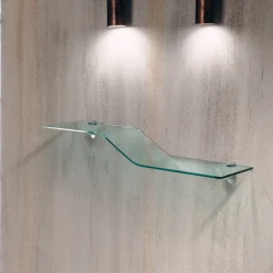 Mensola in vetro curvato Boa