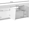 Mobile porta TV Annabel 4A/1C/1V White