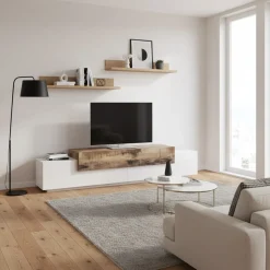 Mobile porta TV 240 cm Krisen Maple