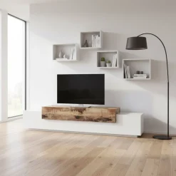 Mobile porta TV 240 cm Krisen Maple