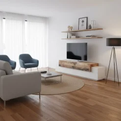 Mobile porta TV 200 cm Krisen Maple
