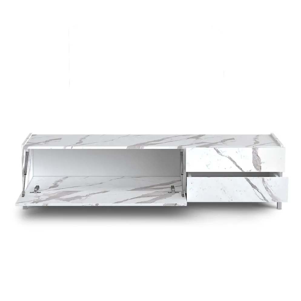 Mobile porta TV Melbourne Marble