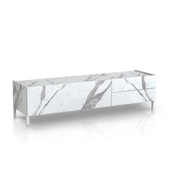 Mobile porta TV Melbourne Marble
