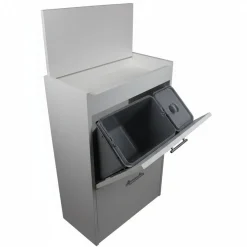 Mobile raccolta differenziata Gea in legno 4 secchi