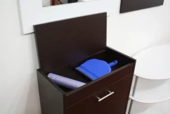 Mobile raccolta differenziata Gea in legno 4 secchi