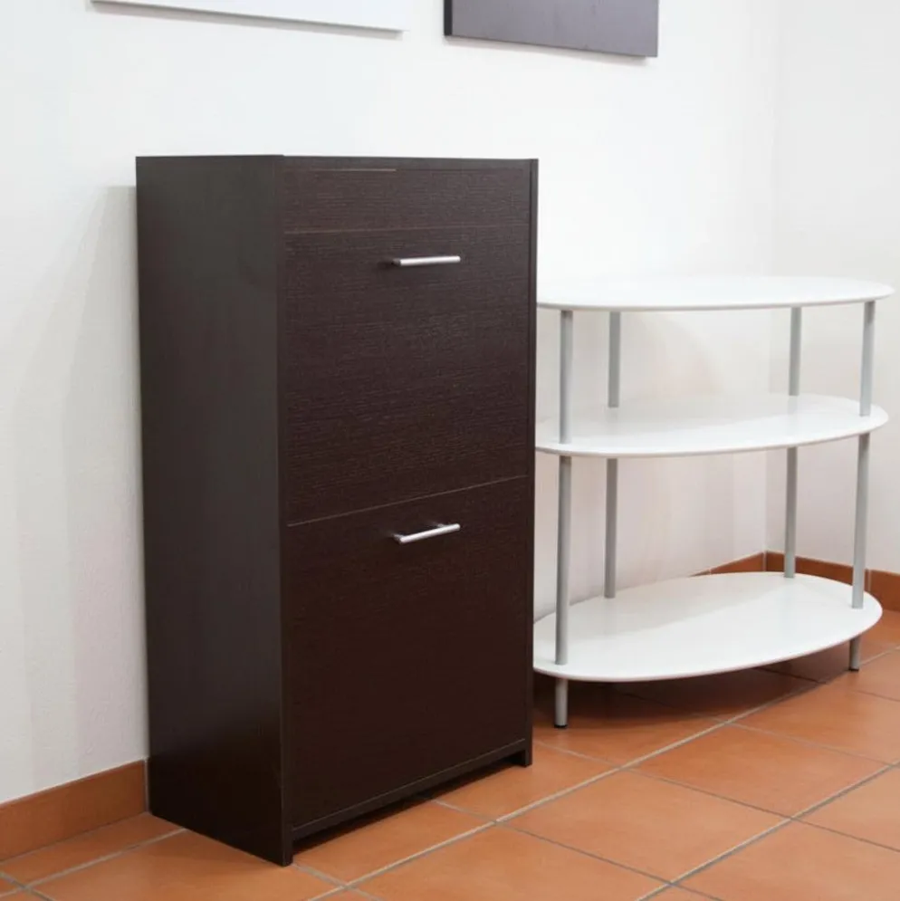Mobile raccolta differenziata Gea in legno 4 secchi