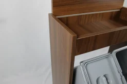 Mobile raccolta differenziata Gea in legno 4 secchi