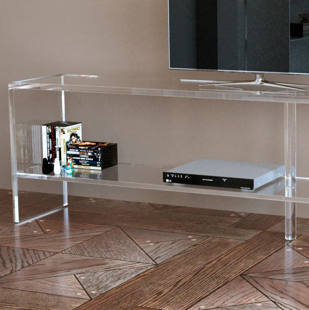 Mobile TV in plexiglass trasparente Brooklyn 200