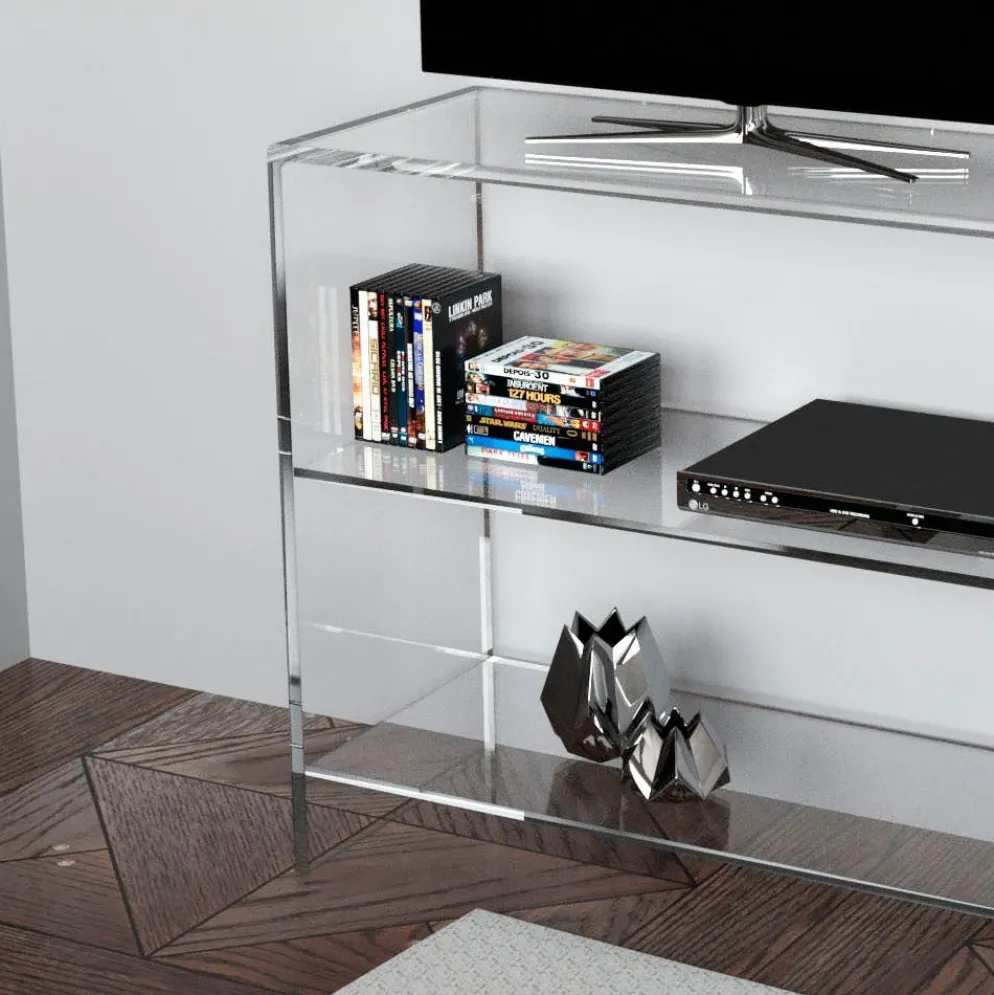 Mobile TV in plexiglass trasparente Brooklyn