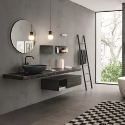 Mobili bagno in abete Old Wood 4 di Loetrà