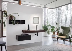 Mobili bagno in legno Qubo 2 di Loetrà