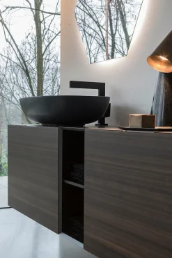 Mobili bagno in legno Qubo 1 di Loetrà