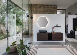 Mobili bagno in legno Qubo 1 di Loetrà