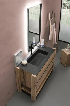 Mobili bagno in rovere Old Wood 5 di Loetrà