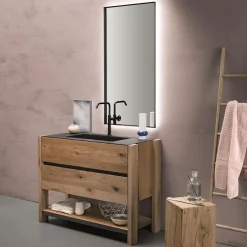 Mobili bagno in rovere Old Wood 5 di Loetrà