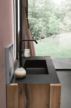 Mobili bagno in rovere Old Wood 5 di Loetrà