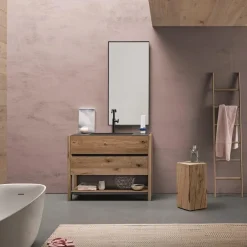 Mobili bagno in rovere Old Wood 5 di Loetrà