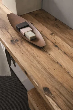 Mobili bagno in rovere Old Wood 3 di Loetrà