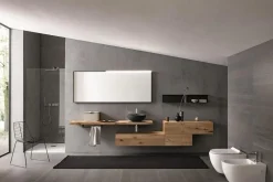 Mobili bagno in rovere Old Wood 3 di Loetrà