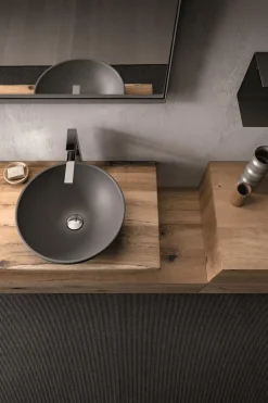 Mobili bagno in rovere Old Wood 3 di Loetrà