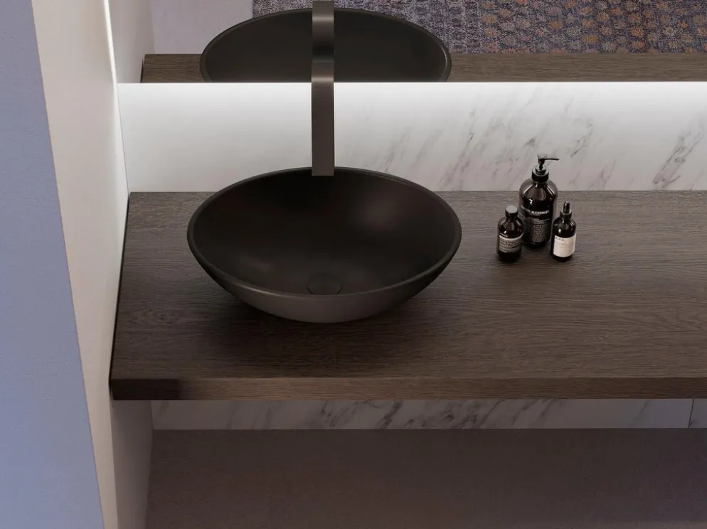 Mobili bagno in rovere Qubo 3 di Loetrà