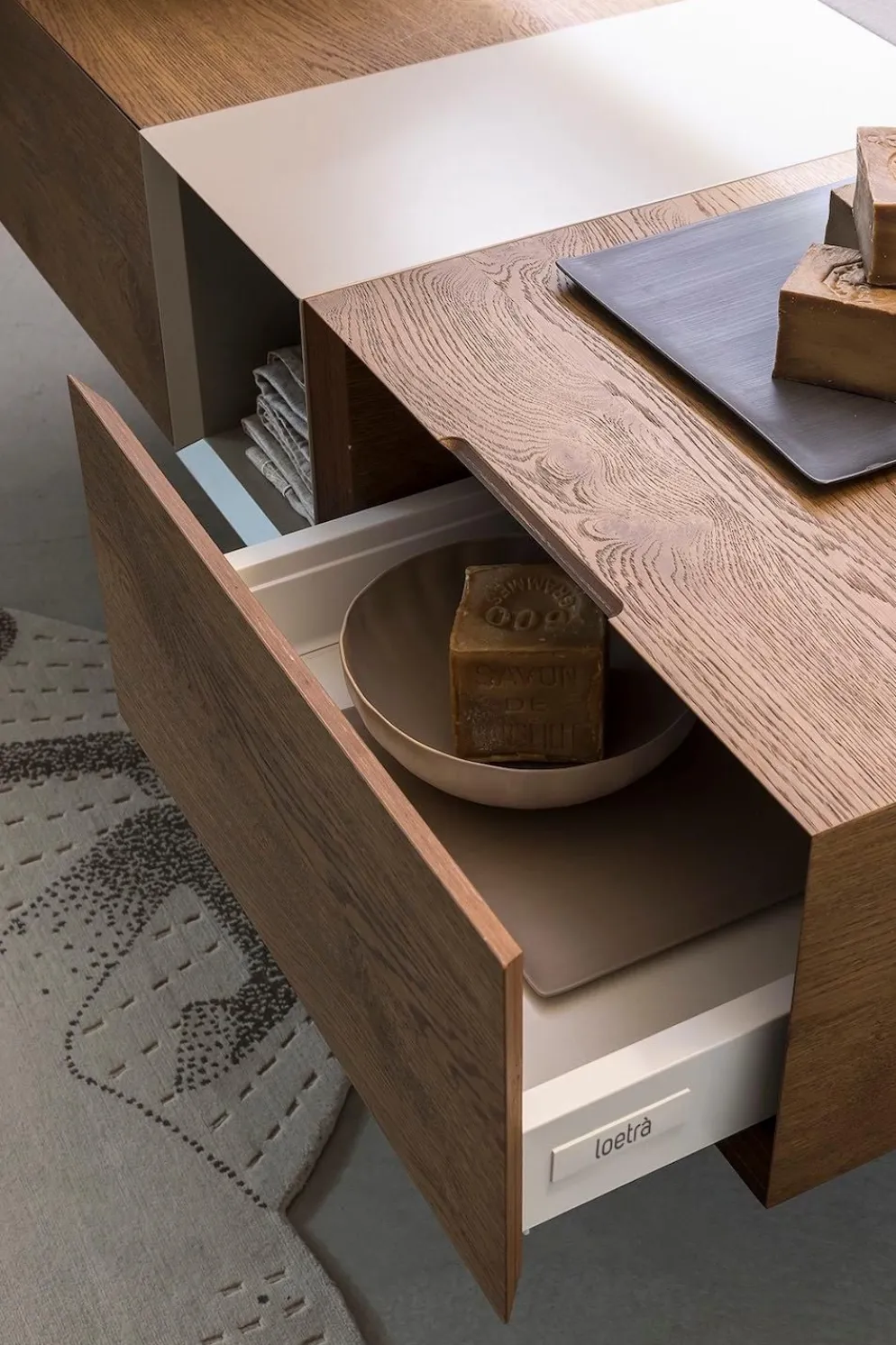 Mobili bagno moderni Qubo 4 di Loetrà