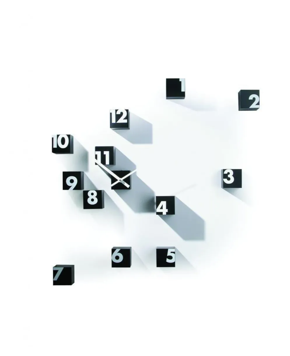 Orologio a cubetti da parete nero o bianco RND_Time