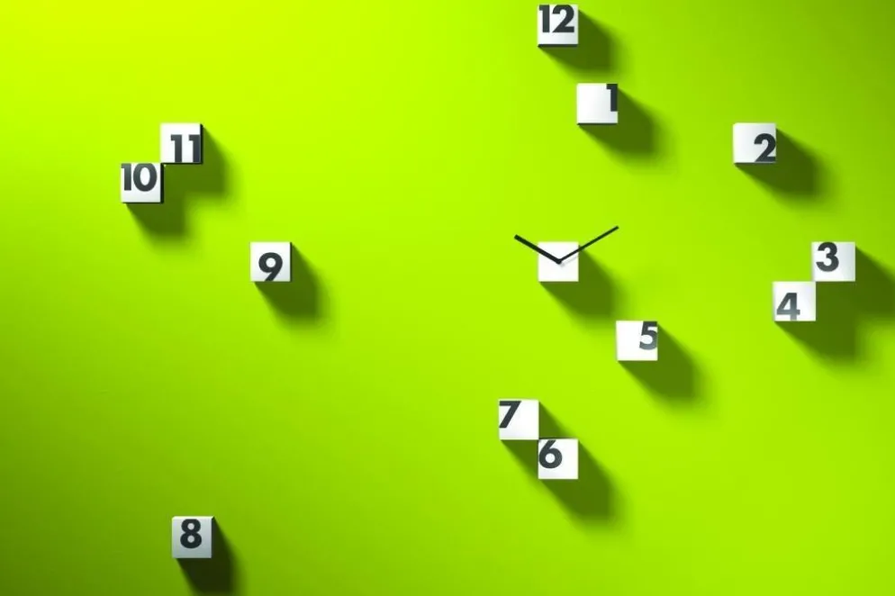 Orologio a cubetti da parete nero o bianco RND_Time