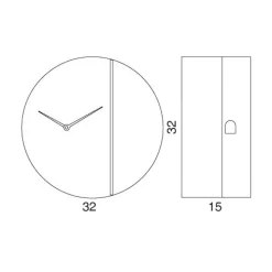 Orologio a cucù da parete moderno Peek-a-koo