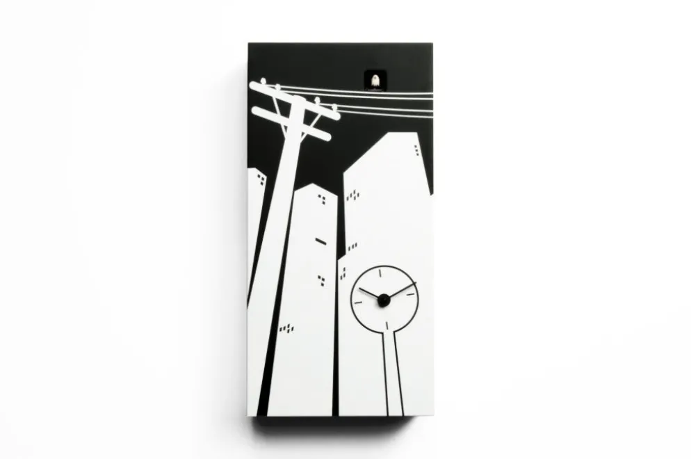 Orologio a cucu' Cucucity da parete in legno laccato
