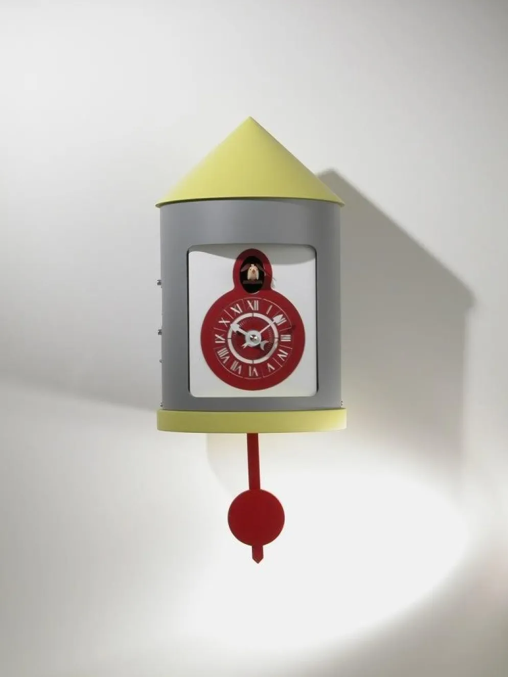Orologio cucu in legno e alluminio Silos