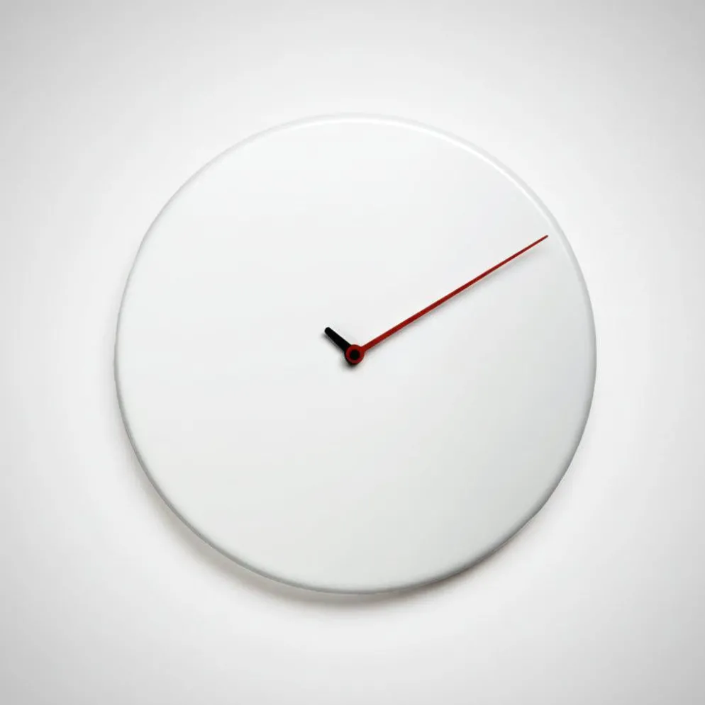 Orologio da muro Less design rotondo in legno
