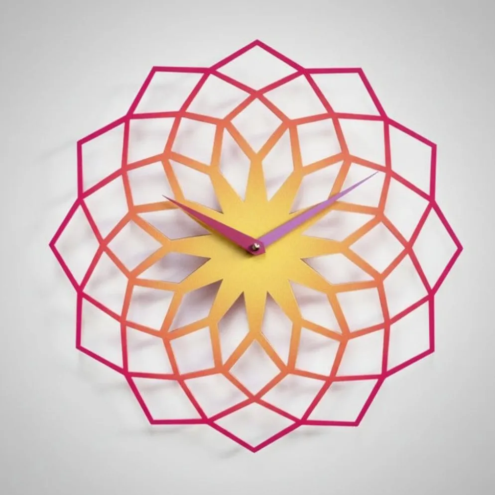 Orologio da muro Skallop in metallo verniciato