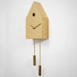 Orologio da parete a cucù in metallo 24k