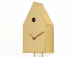 Orologio da parete a cucù in metallo 24k