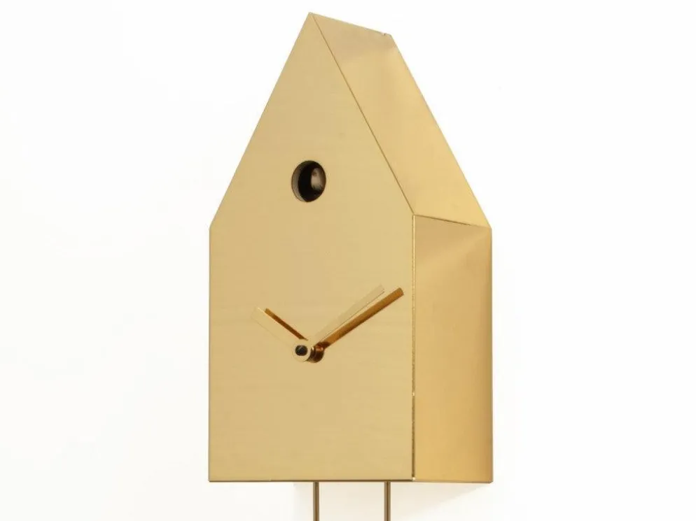 Orologio da parete a cucù in metallo 24k