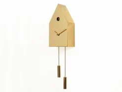 Orologio da parete a cucù in metallo 24k