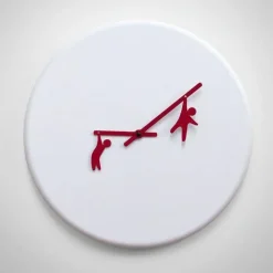 Orologio da parete in legno bianco Time2play