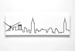 Orologio da parete Skyline Milano New York Parigi